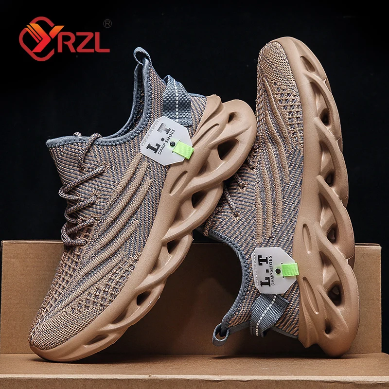 YRZL Men Sports Running Black  - Men Shoes Sale บทวิจารณ์และราคา