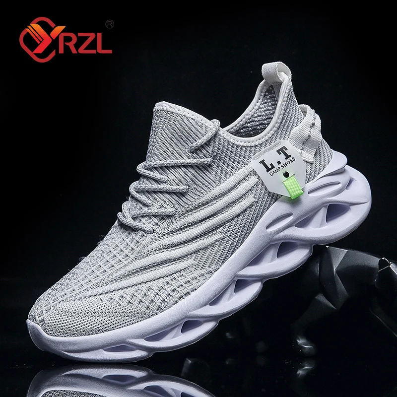 YRZL Men Sports Running Black  - Men Shoes Sale บทวิจารณ์และราคา