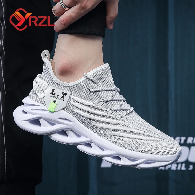 YRZL Men Sports Running Black  - Men Shoes Sale บทวิจารณ์และราคา