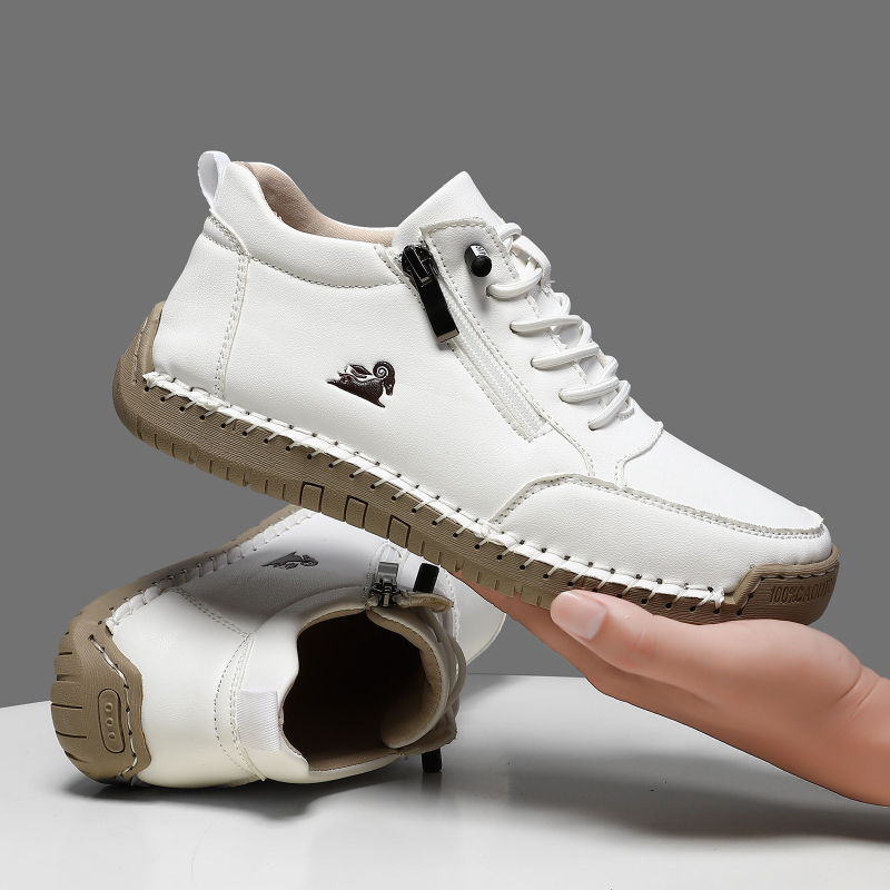 Women's Sneakers Handmade Leat - Men Shoes Marks บทวิจารณ์และราคา