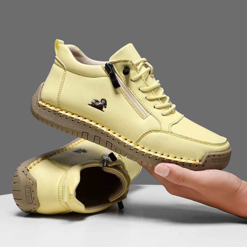 Women's Sneakers Handmade Leat - Men Shoes Marks บทวิจารณ์และราคา