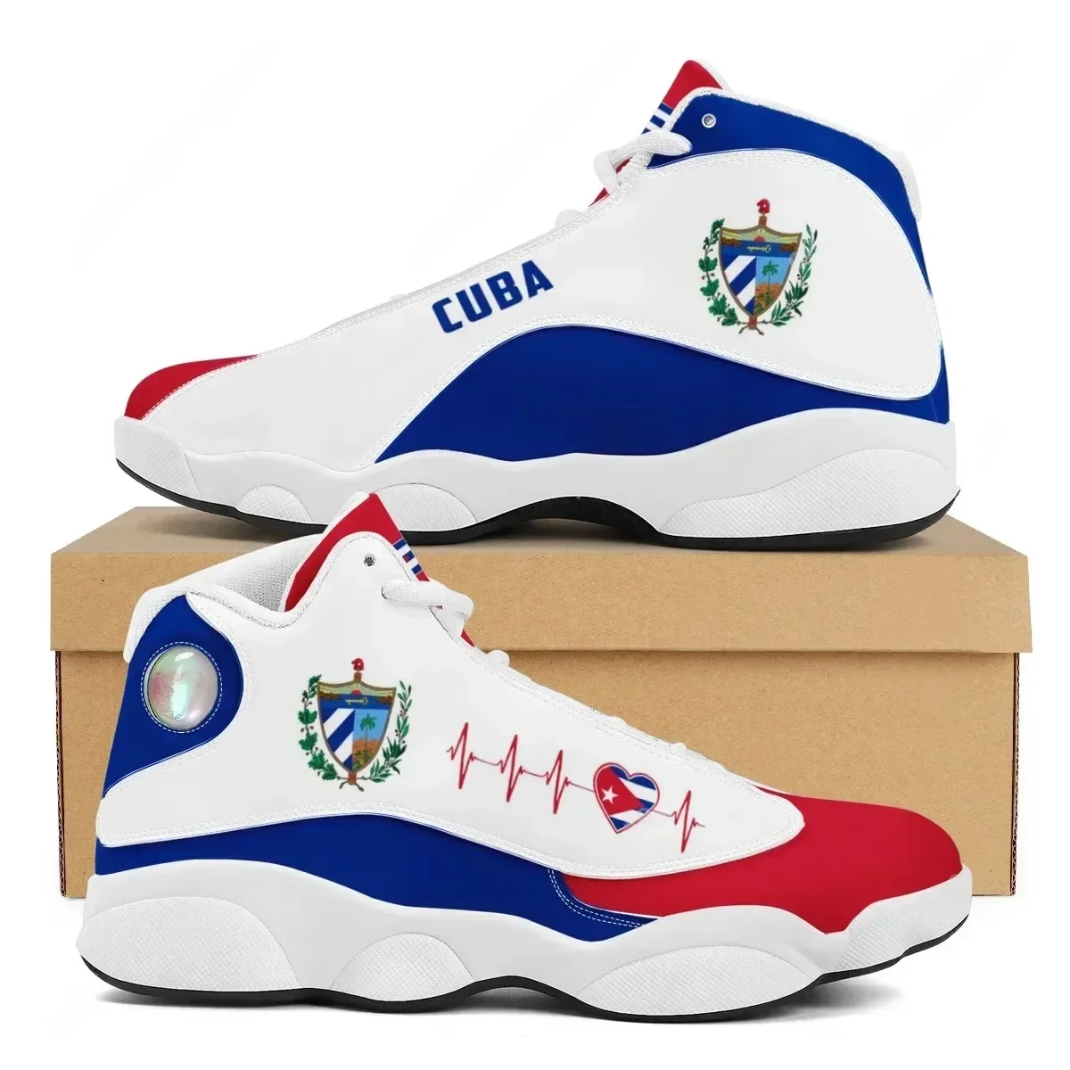 CUBA Flag Print Cool Men Baske - Men Shoes Runners บทวิจารณ์และราคา